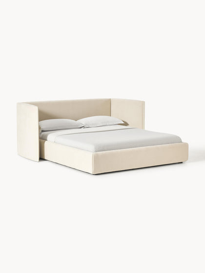 Westwing Collection Polsterbett Otis mit klappbarem Kopfteil Letzte 3 Tage