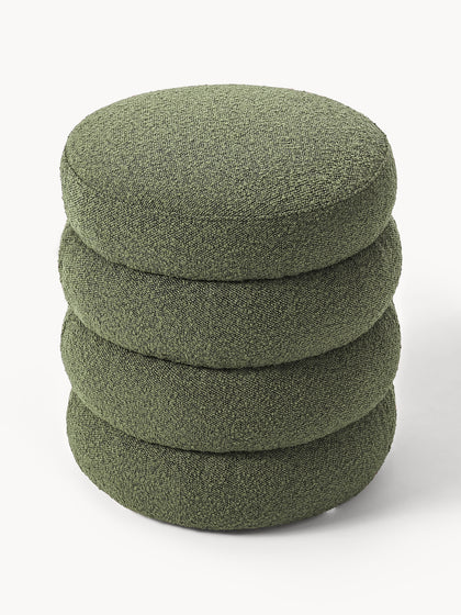 Westwing Collection Bouclé-Polsterhocker Alto Sonderangebot der Fabrik