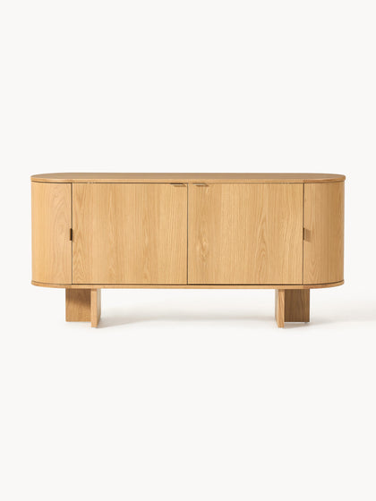 Westwing Collection Holz-Sideboard Zumi mit abgerundeten Ecken Discount Store für neue Produkte