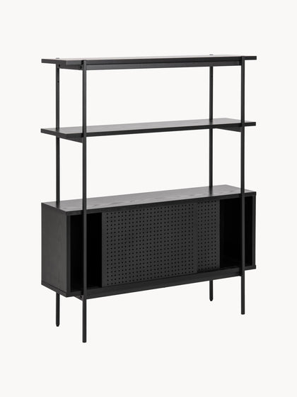 Westwing Collection Regal Angus mit Schiebetüren 50% Rabatt für begrenzte Zeit