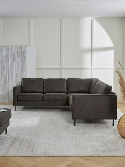 Westwing Collection Wohnlandschaft Hunter aus recyceltem Leder Rabatte dieses Monats