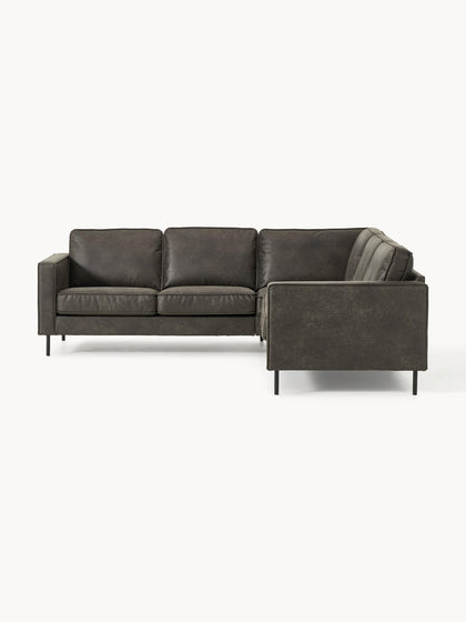 Westwing Collection Wohnlandschaft Hunter aus recyceltem Leder Rabatte dieses Monats