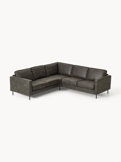 Westwing Collection Wohnlandschaft Hunter aus recyceltem Leder Rabatte dieses Monats