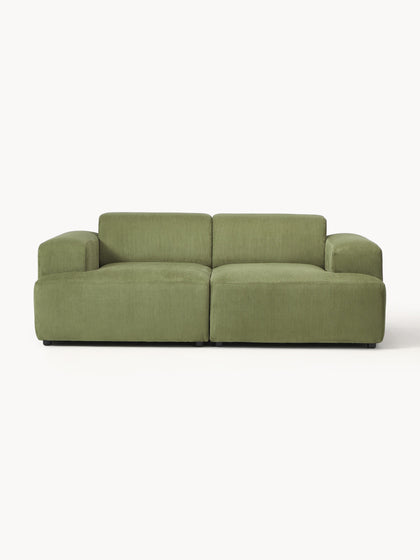 Westwing Collection Cord-Sofa Melva (2-Sitzer)
