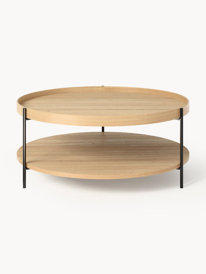 Westwing Collection Runder Holz-Couchtisch Renee