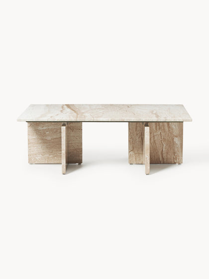 Westwing Collection Couchtisch Marisa aus Travertin Versandkostenfrei