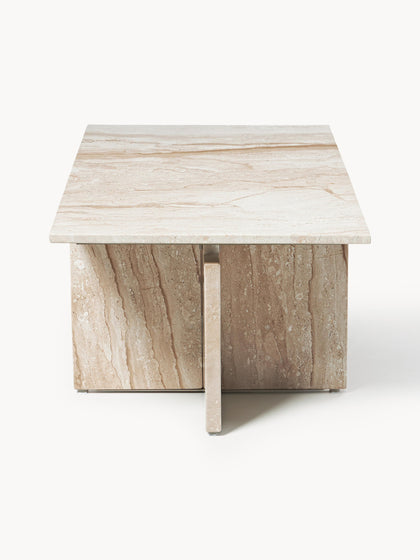 Westwing Collection Couchtisch Marisa aus Travertin Versandkostenfrei