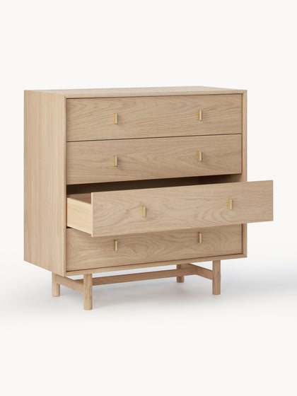 Westwing Collection Kommode Diana aus Eichenholz Flash Sale
