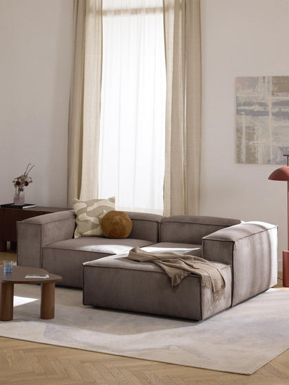 Westwing Collection Modulares Ecksofa Lennon aus Cord Exklusivangebot