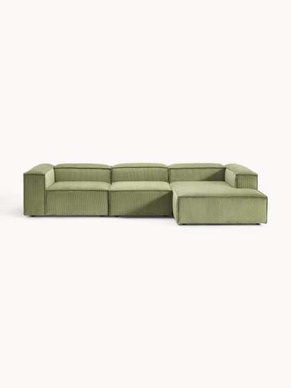Westwing Collection Modulares Ecksofa Lennon aus Cord Neueste Mode