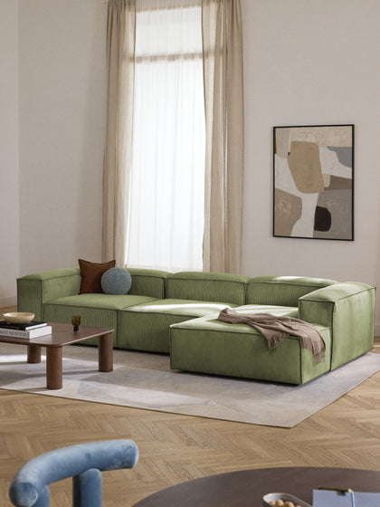 Westwing Collection Modulares Ecksofa Lennon aus Cord Neueste Mode