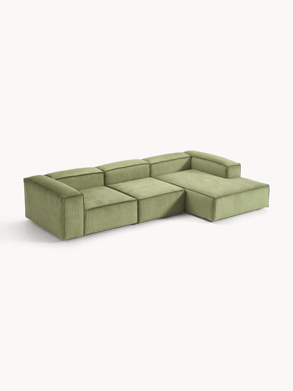 Westwing Collection Modulares Ecksofa Lennon aus Cord Neueste Mode