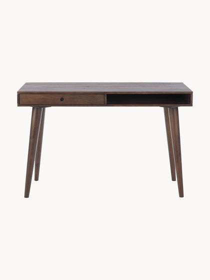 Westwing Collection Schreibtisch Tova aus Massivholz mit Schublade Zeitlich begrenztes Angebot