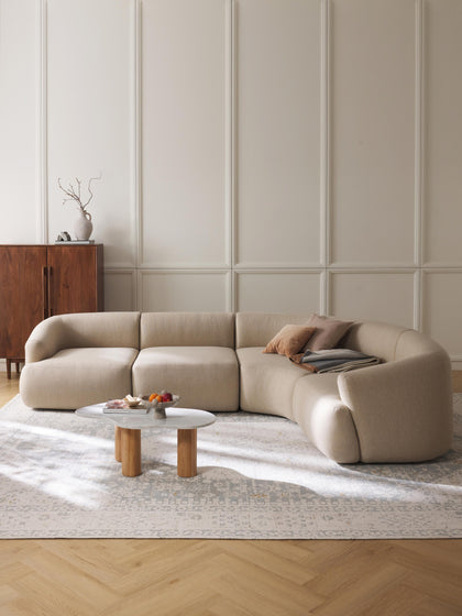Westwing Collection Modulares Ecksofa Sofia (4-Sitzer) Blitzangebot