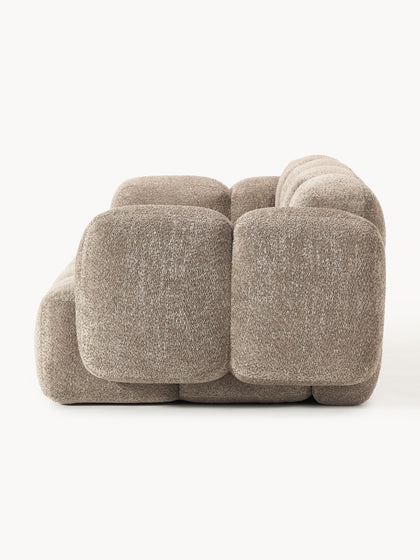 Westwing Collection Modulares Sofa Tayla (3-Sitzer) aus Teddy-Bouclé Sonderangebote