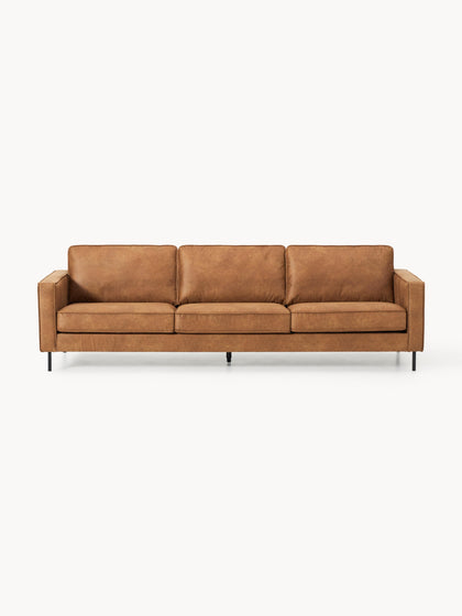Westwing Collection Sofa Hunter (3-Sitzer) aus recyceltem Leder Super Sparpreis