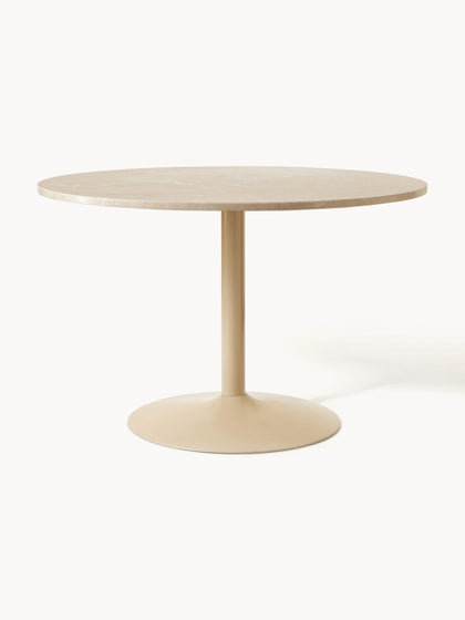 Westwing Collection Ovaler Marmor-Esstisch Miley 120 x 90 cm Wochenangebot