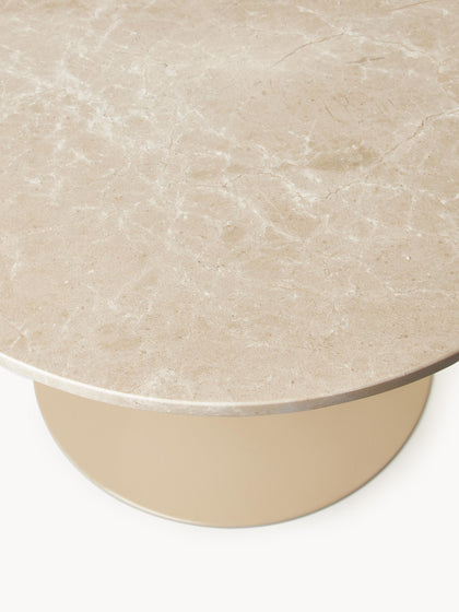 Westwing Collection Ovaler Marmor-Esstisch Miley 120 x 90 cm Wochenangebot