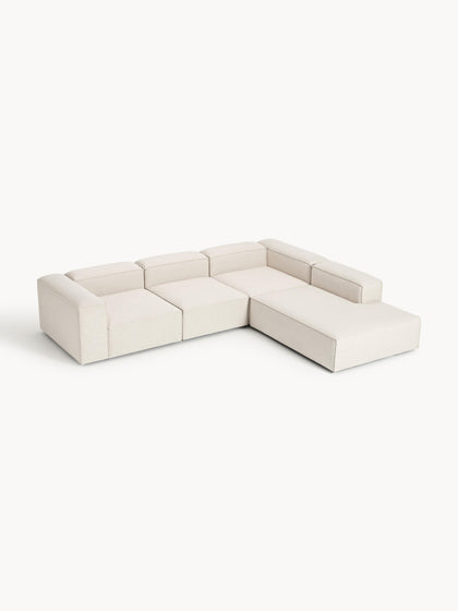 Westwing Collection Modulares XL-Ecksofa Lennon aus Leinen-Mix