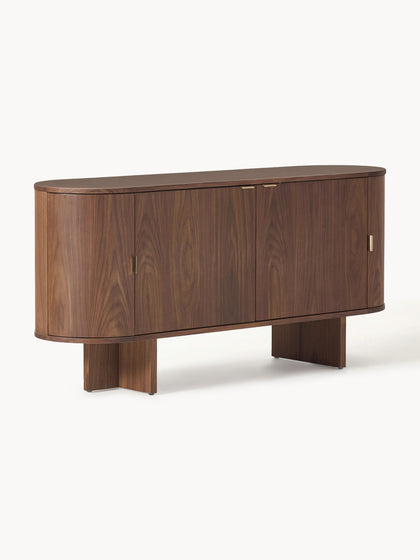 Westwing Collection Holz-Sideboard Zumi mit abgerundeten Ecken