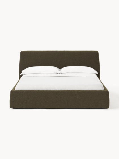 Westwing Collection Bouclé-Polsterbett Cloud mit Stauraum Zeitbegrenzte Promotion