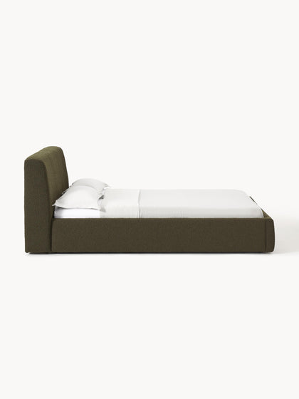 Westwing Collection Bouclé-Polsterbett Cloud mit Stauraum Zeitbegrenzte Promotion