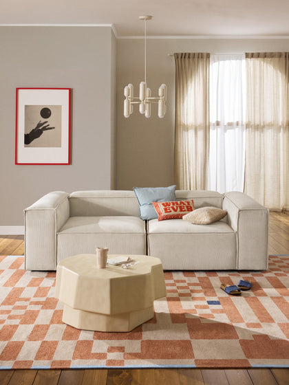 Westwing Collection Modulares Sofa Lennon (3-Sitzer) aus Cord Nur noch ein Tag übrig