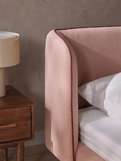 Westwing Collection Polsterbett Luma mit Kopfteil Speichern exportieren