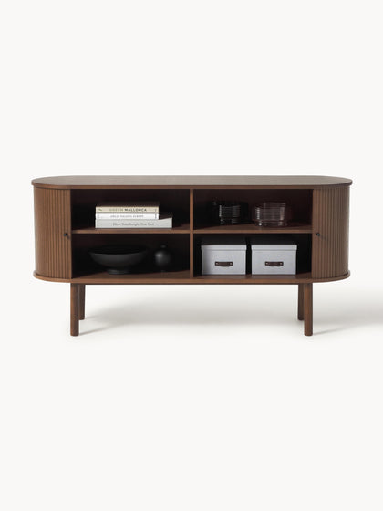 Westwing Collection Sideboard Calary mit geriffelter Front Auslauf