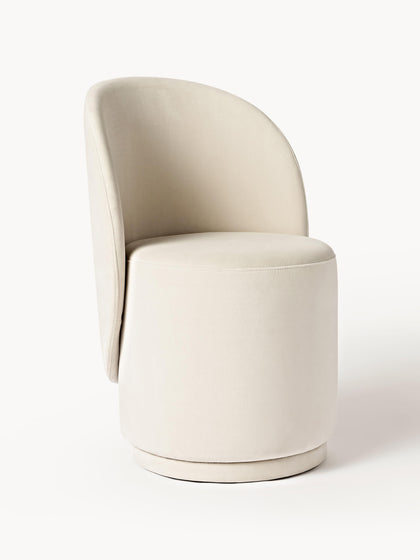 Westwing Collection Samt-Polsterstuhl Zeyno