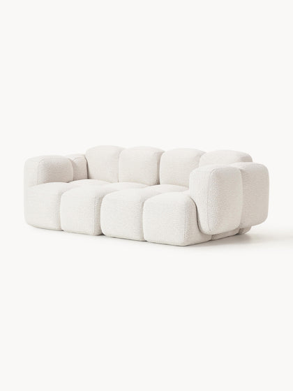Westwing Collection Modulares Sofa Tayla (3-Sitzer) aus Bouclé Blitzverkäufe