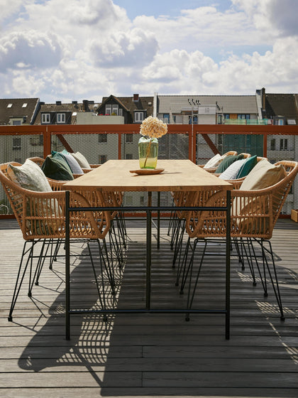Westwing Collection Polyrattan-Armlehnstühle Costa 2 Stück Rabatt