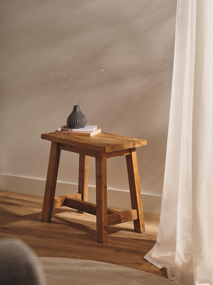 Westwing Collection Hocker Lawas aus Teakholz Begrenztes Angebot