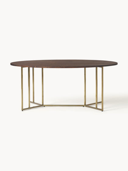 Westwing Collection Ovaler Esstisch Luca aus Mangoholz in verschiedenen Größen Online Shopping