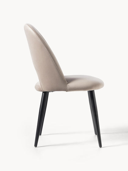 Westwing Collection Samt-Polsterstuhl Rachel Cyber Monday