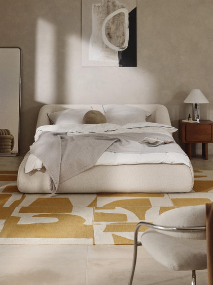 Westwing Collection Bouclé-Polsterbett Sofia Osterangebot