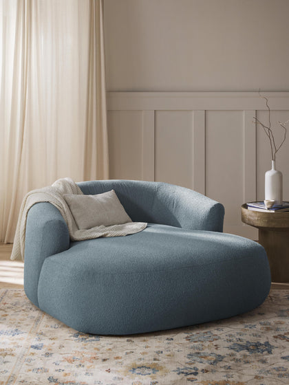 Westwing Collection XL Bouclé-Loungesessel Sofia Online Outlet