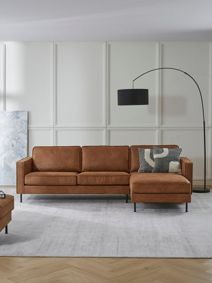 Westwing Collection Ecksofa Hunter aus recyceltem Leder Sonderangebote