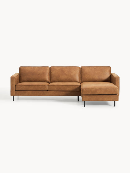 Westwing Collection Ecksofa Hunter aus recyceltem Leder Sonderangebote