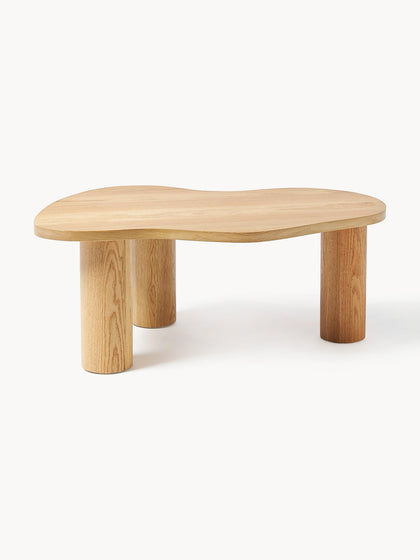 Westwing Collection Couchtisch Didi aus Eichenholz in organischer Form Begrenzte Freigabe
