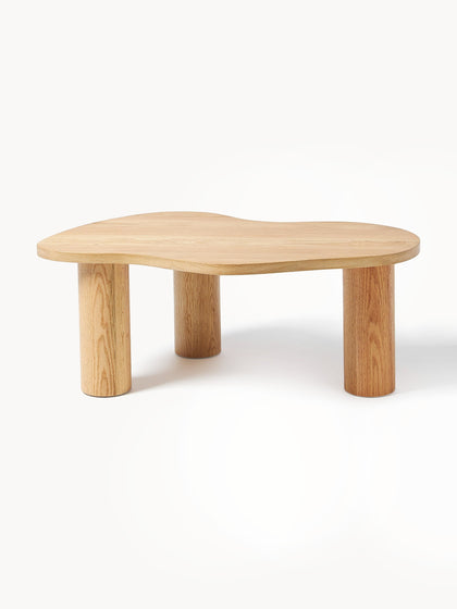 Westwing Collection Couchtisch Didi aus Eichenholz in organischer Form Begrenzte Freigabe
