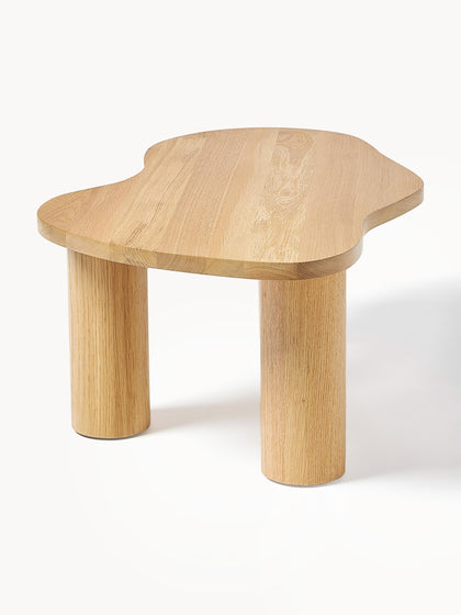 Westwing Collection Couchtisch Didi aus Eichenholz in organischer Form Begrenzte Freigabe