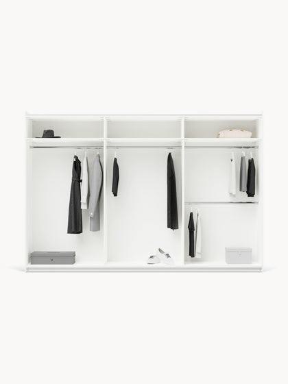 Westwing Collection Modularer Schwebetürenschrank Charlotte 300 cm Breite mehrere Varianten Bis zu 65% Rabatt