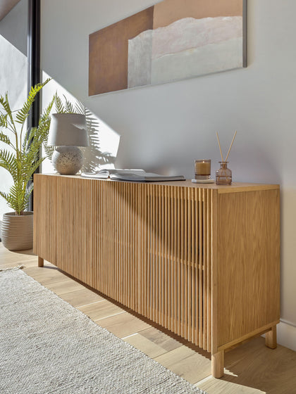 Westwing Collection Holz-Sideboard Beyla Kostenloser Versand international