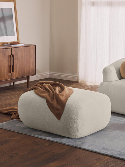Westwing Collection Bouclé-Hocker Sofia Fabrikladen