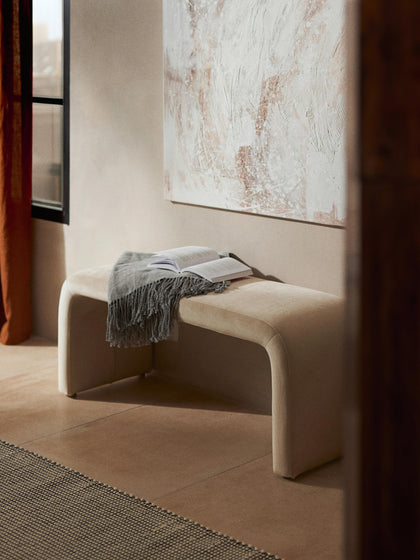 Westwing Collection Samt-Polsterbank Penelope Rabatte dieses Monats
