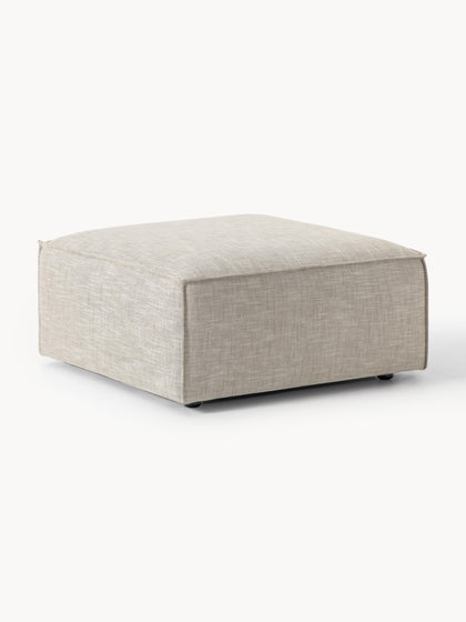 Westwing Collection Sofa-Hocker Lennon aus Leinen-Mix Online