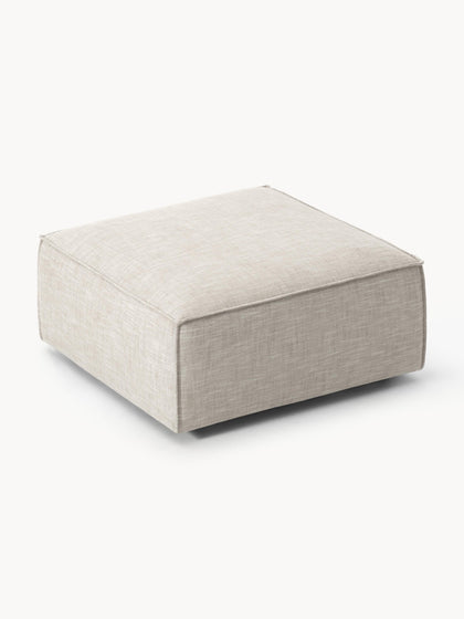 Westwing Collection Sofa-Hocker Lennon aus Leinen-Mix Online