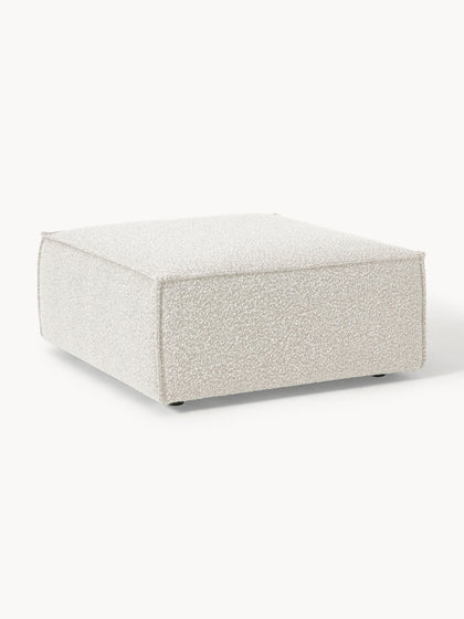 Westwing Collection Sofa-Hocker Lennon aus Bouclé Outlet