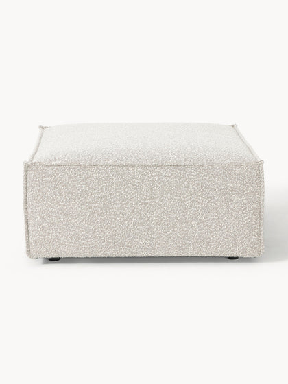 Westwing Collection Sofa-Hocker Lennon aus Bouclé Outlet